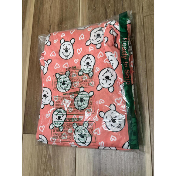 NWT! Disney Winnie the Pooh Pink Pajama Set Size Medium - Picture 4 of 4